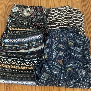 4 Os lularoe legging new never worn.
